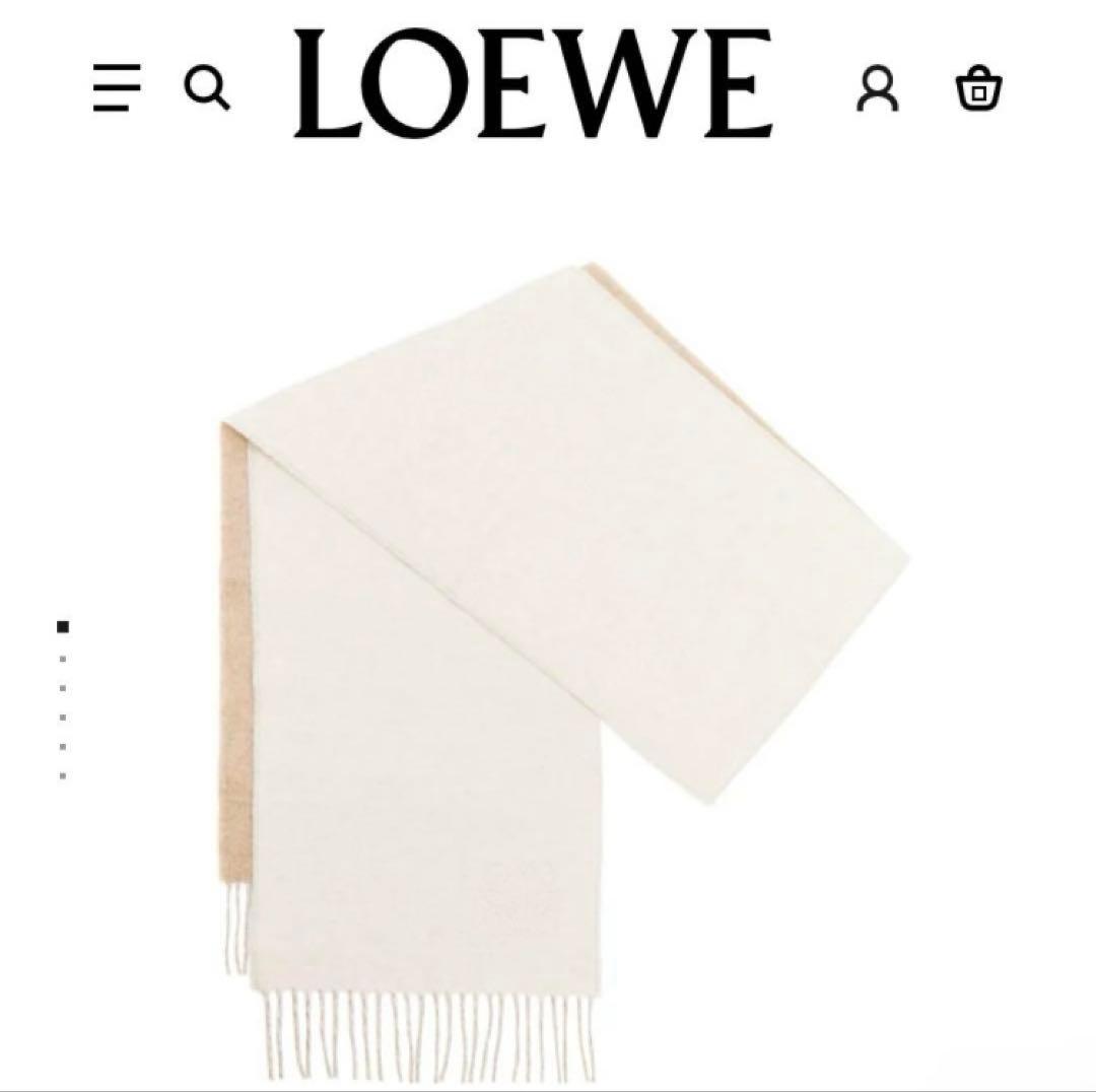 LOEWE バイカラースカーフ(マフラー)