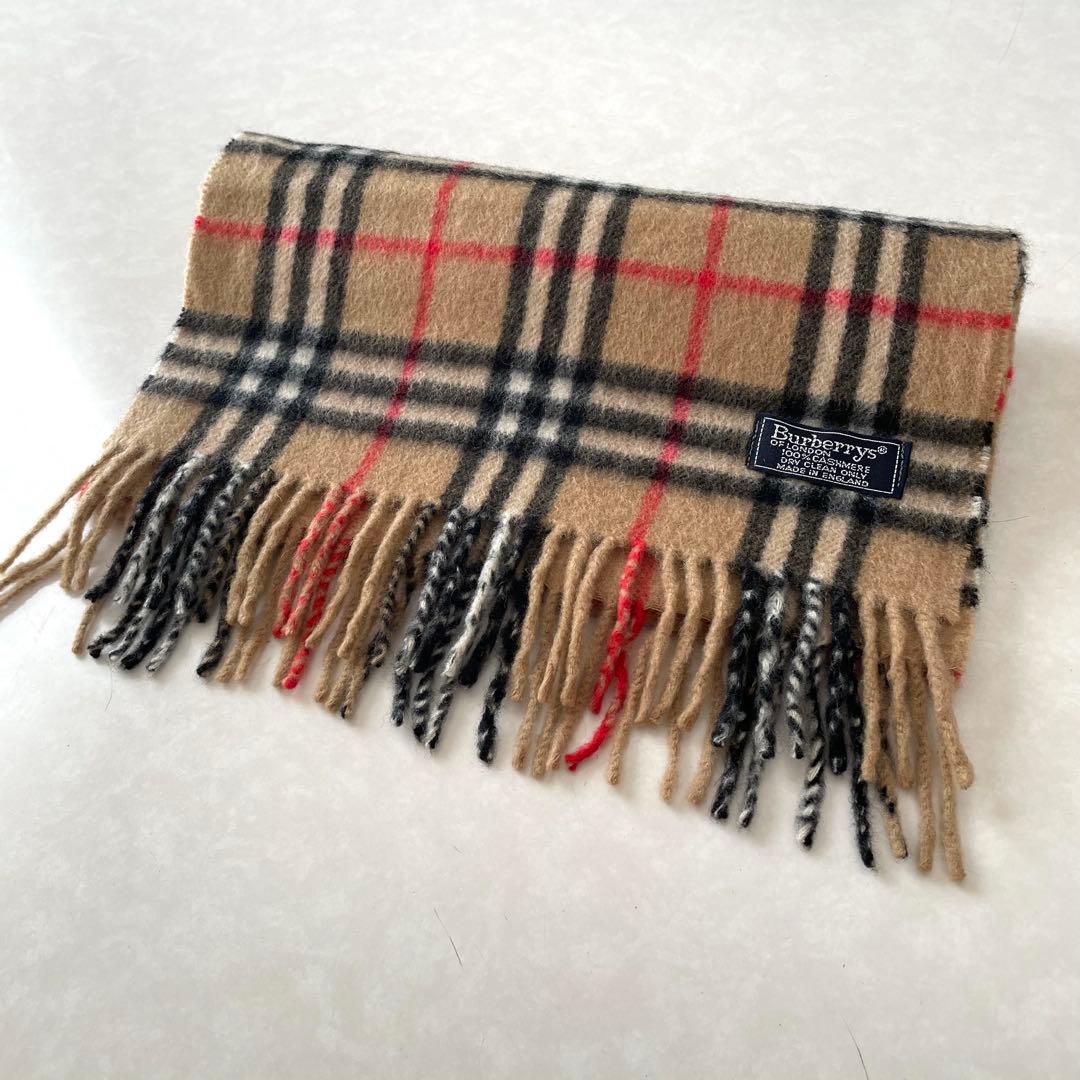 Burberrysバーバリー　マフラー　カシミア100% 男女　ノバチェック