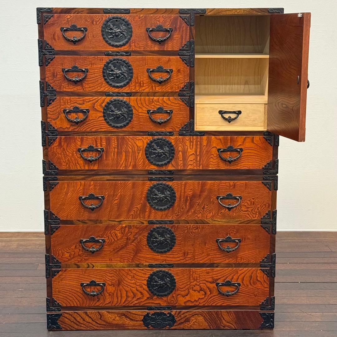 H21K30 岩谷堂箪笥 和箪笥 南部鉄器 漆塗り