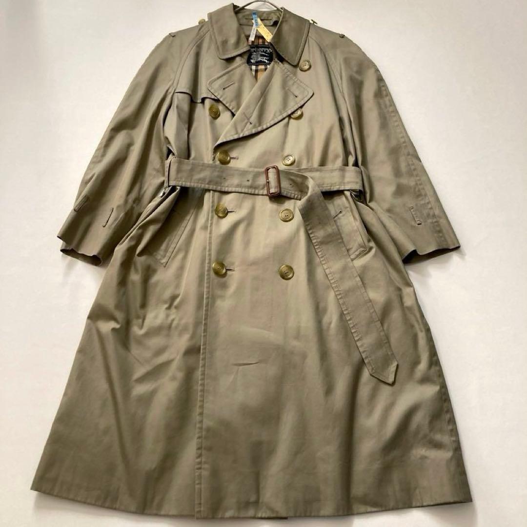 【希少】バーバリーズ ヴィンテージ トレンチコート ベルト付き ノバチェック裏地