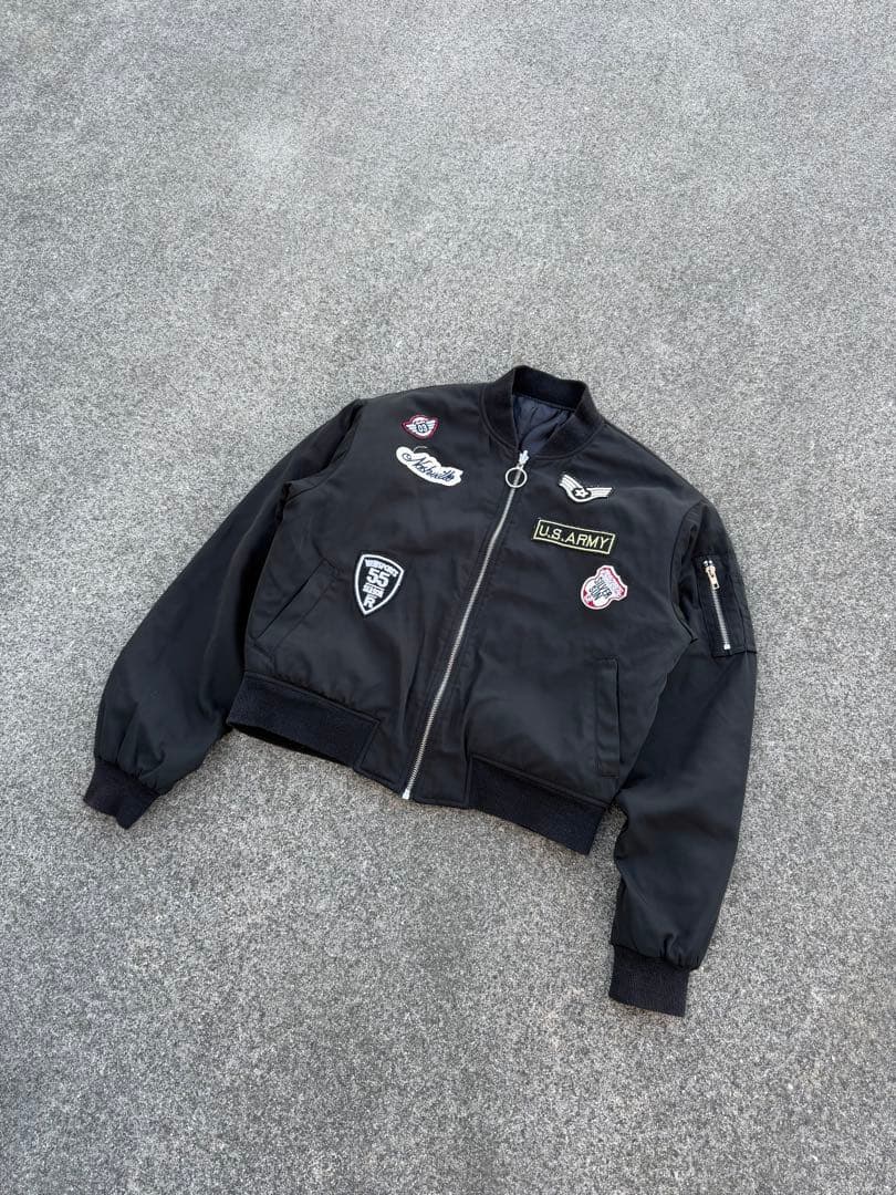 ma-1風　フライトジャケット　短丈