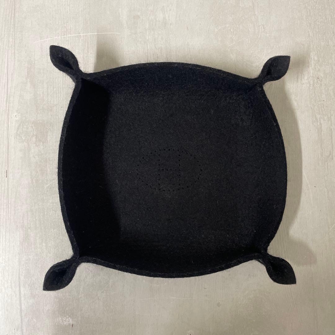 HERMES エルメス 小物入れ ヴィドポッシュ フェルト　ブラック