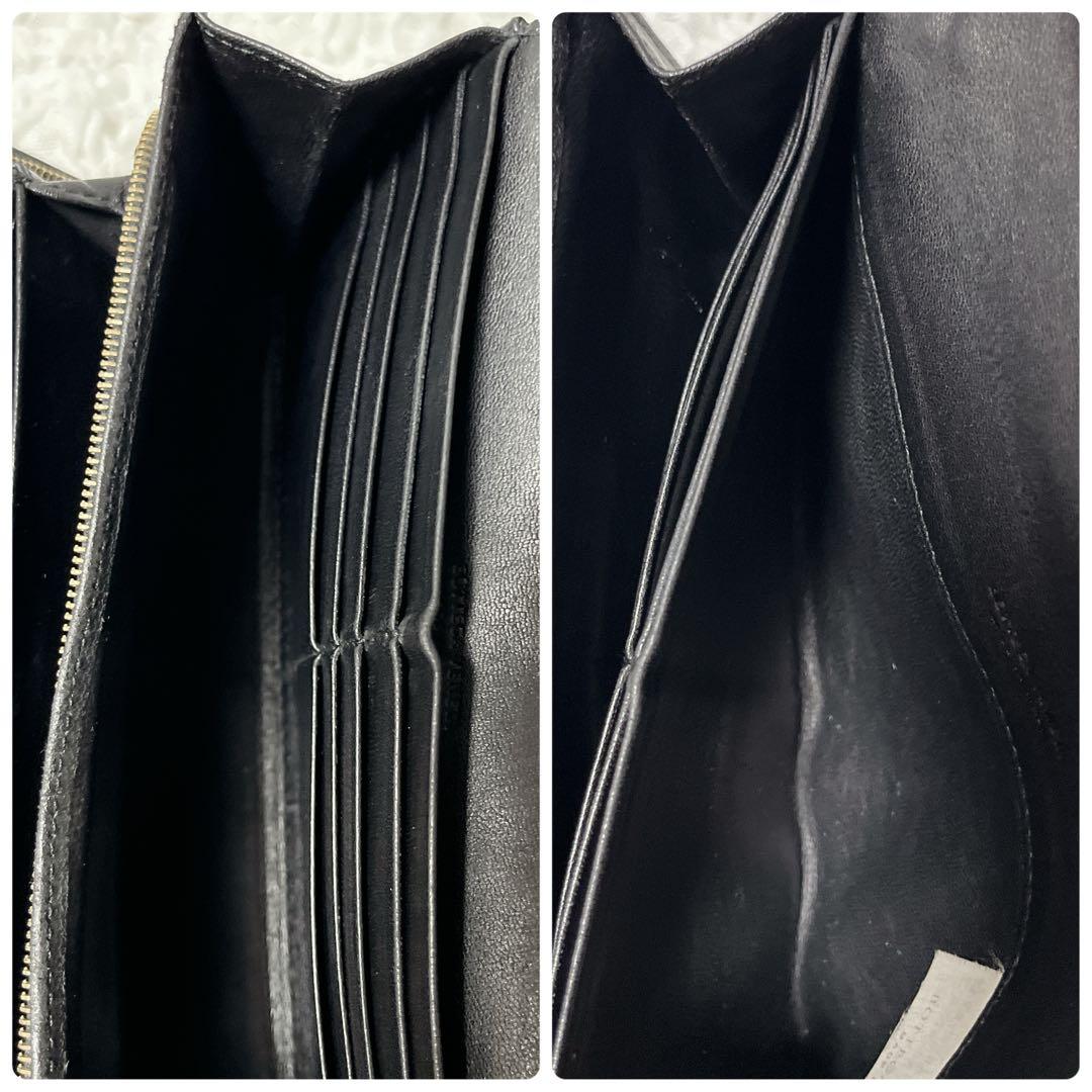 良品✨ボッテガヴェネタ 長財布 イントレチャート コンチネンタル 黒　二つ折り