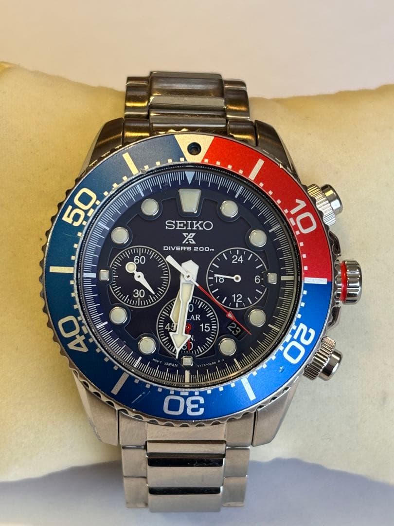 【稼動美品】SEIKO ダイバーズ 200m クロノグラフ セイコー メンズ