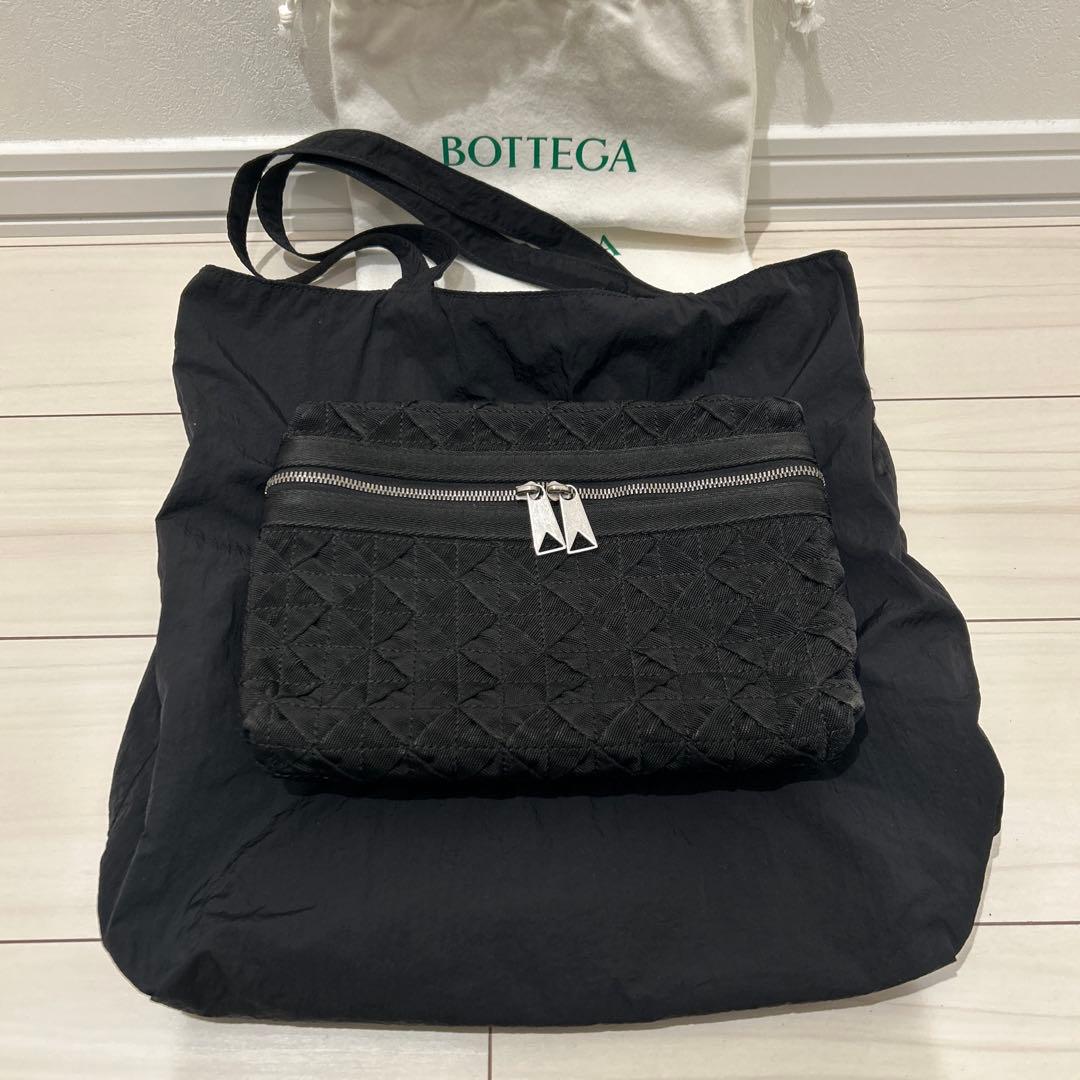 BOTTEGA VENETA トートバッグポーチ2WAY ブラック