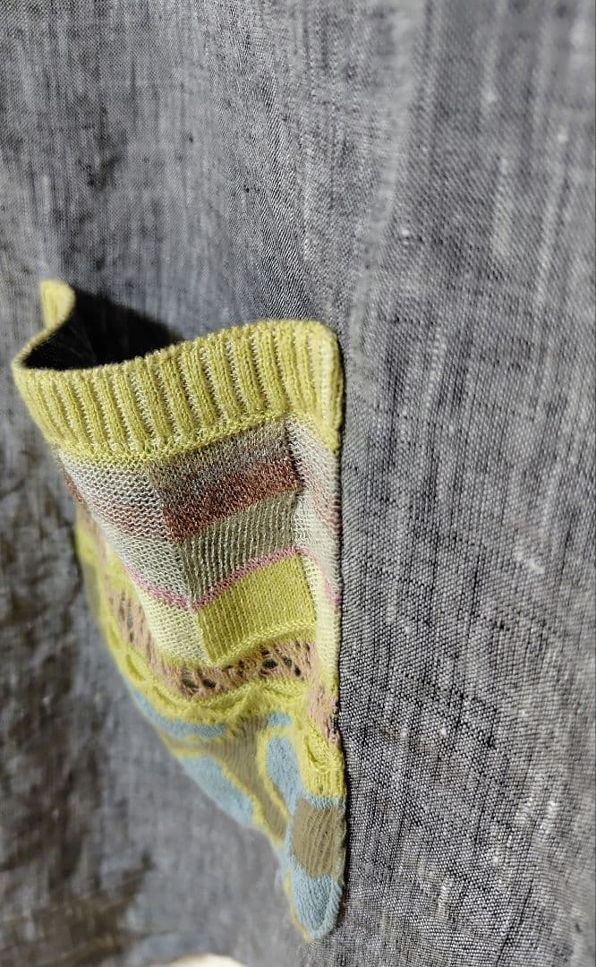 ≪M.&kyoko ≫ リネン 半袖ブラウス　　ポケット付　期間限定お値下げ