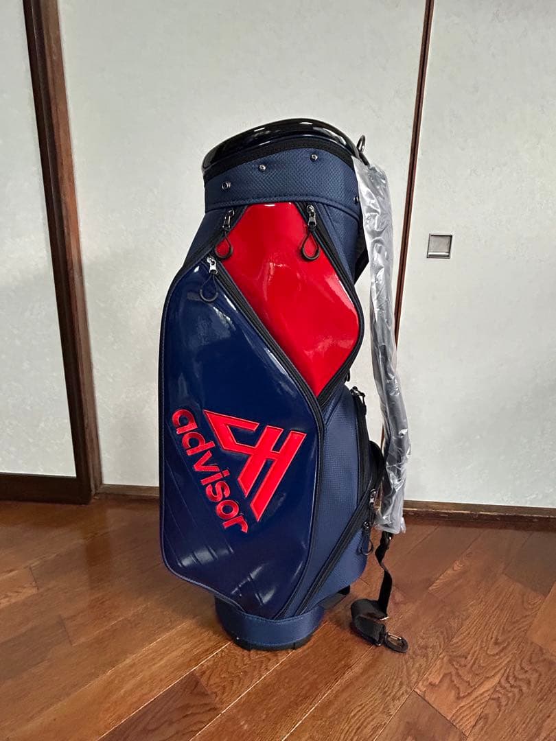 再お値下げ【新品.未使用】25年型モデルadvisar キャディバッグ. 紺
