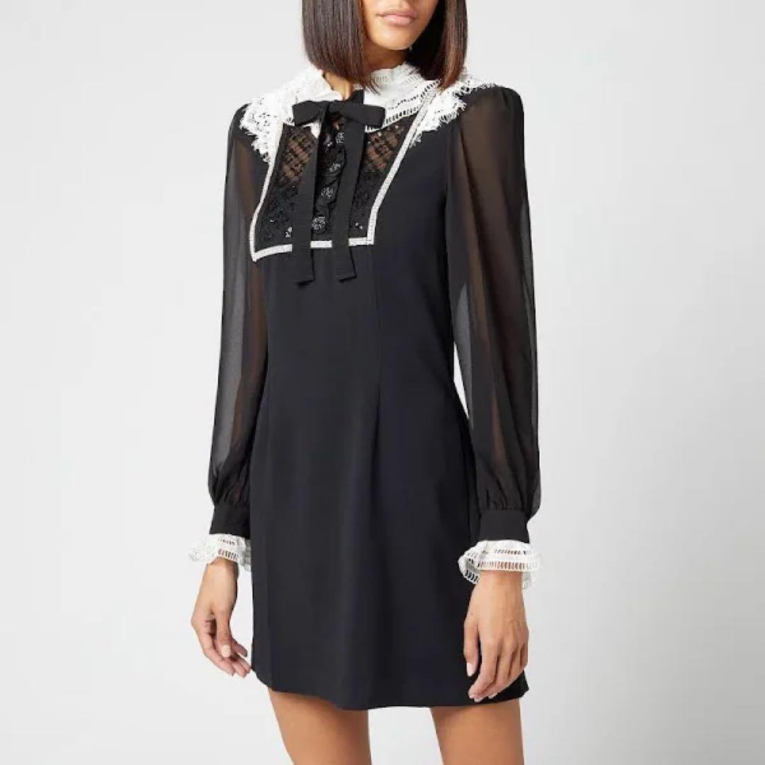 セルフポートレイト ワンピース ブラック