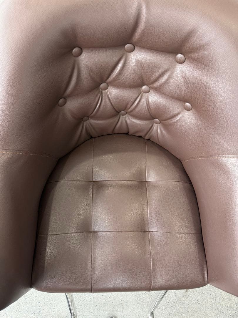 【週末SALE】ダークブラウン　セットイス　美容室　スタイリングチェア