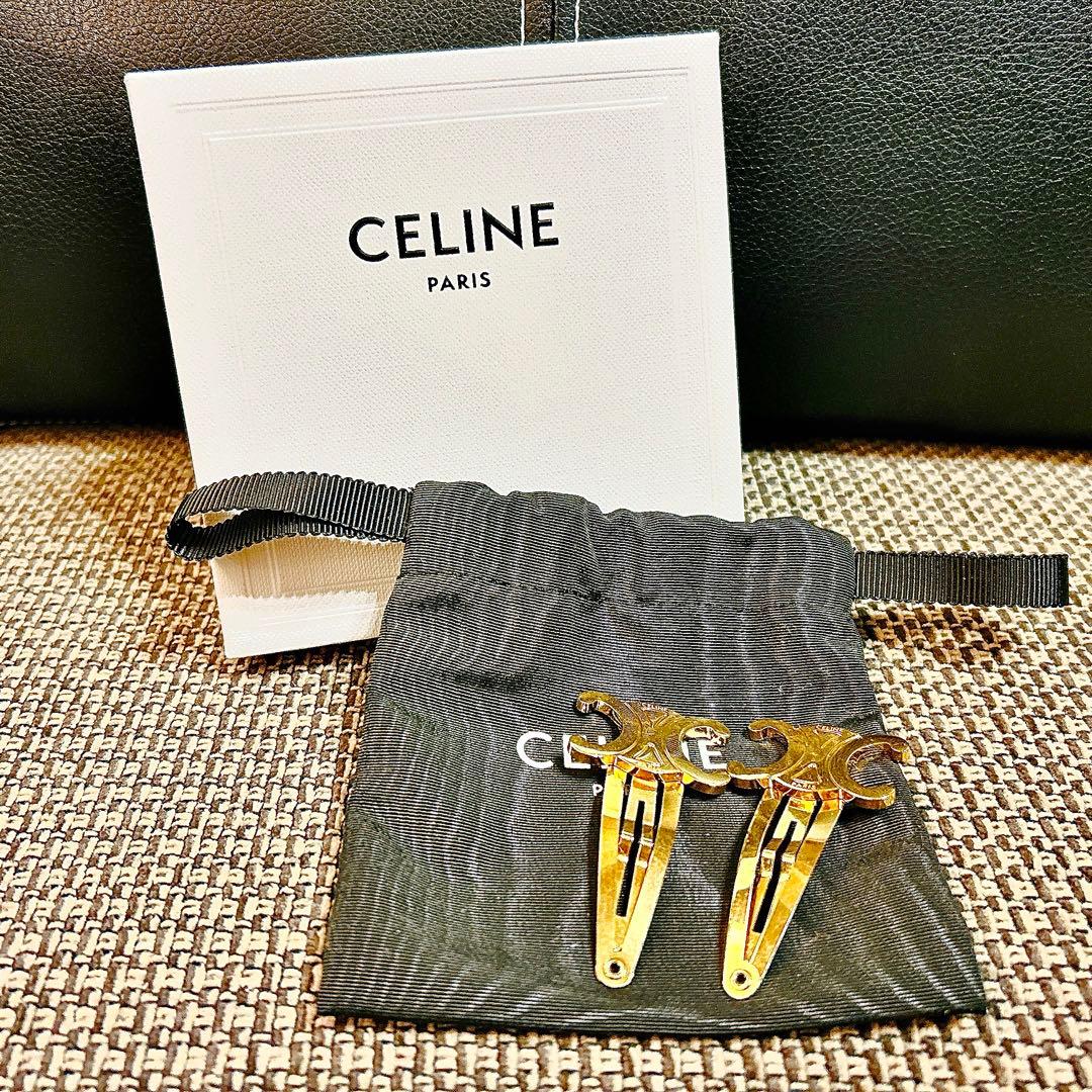 【お値下げ交渉可】CELINE セリーヌ　ヘアピン　美品