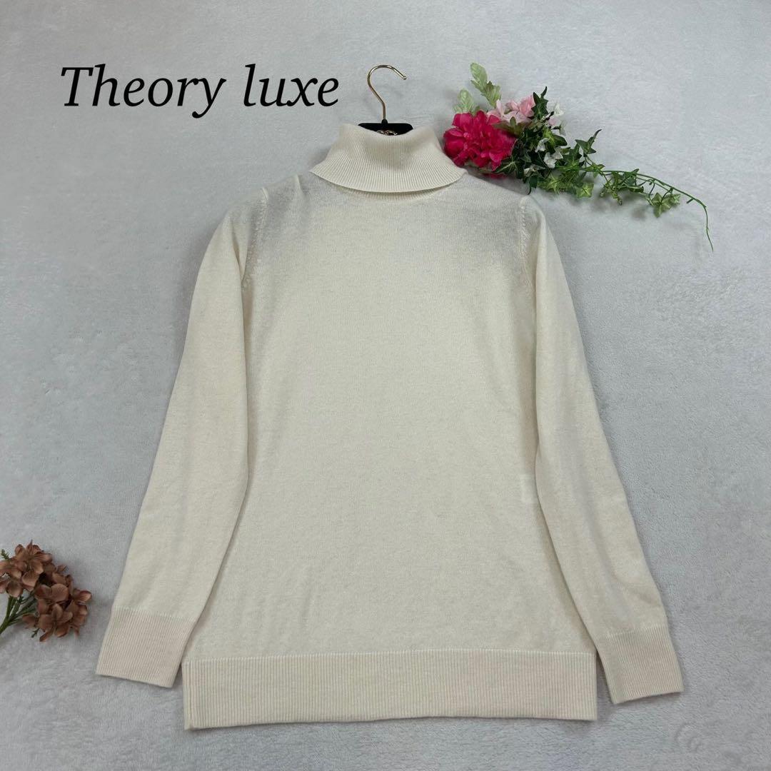 K852 M セオリーリュクス カシミヤ100% ニット ホワイト レディース