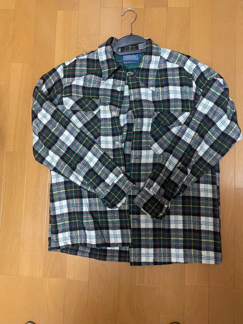 70s vintage ペンドルトン　短丈チェックシャツ