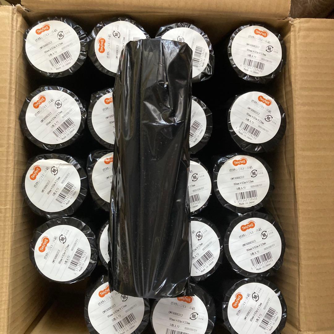 ⭐️新品　感熱レジロール紙　TANOSEE 60巻セット　80×63×12mm