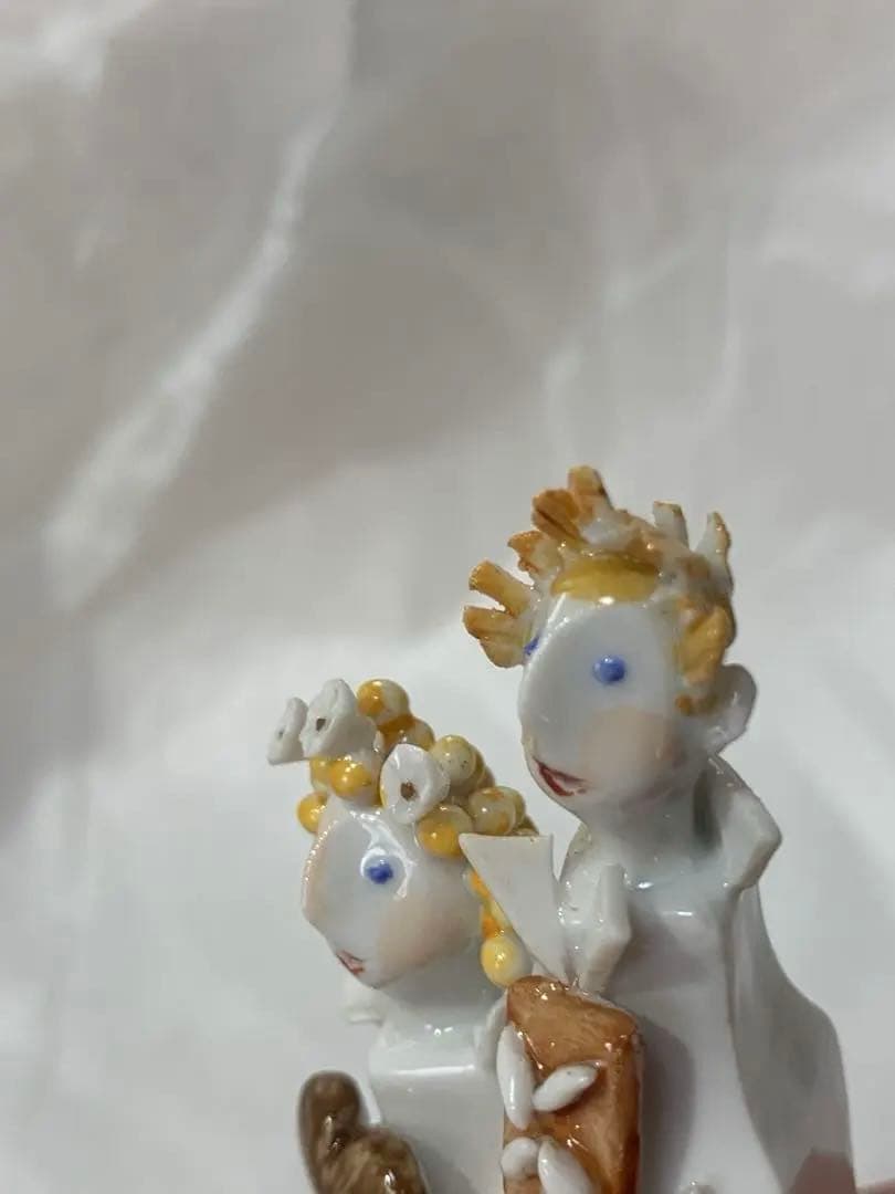 マイセン 手捻り人形ヘンゼルとグレーテル