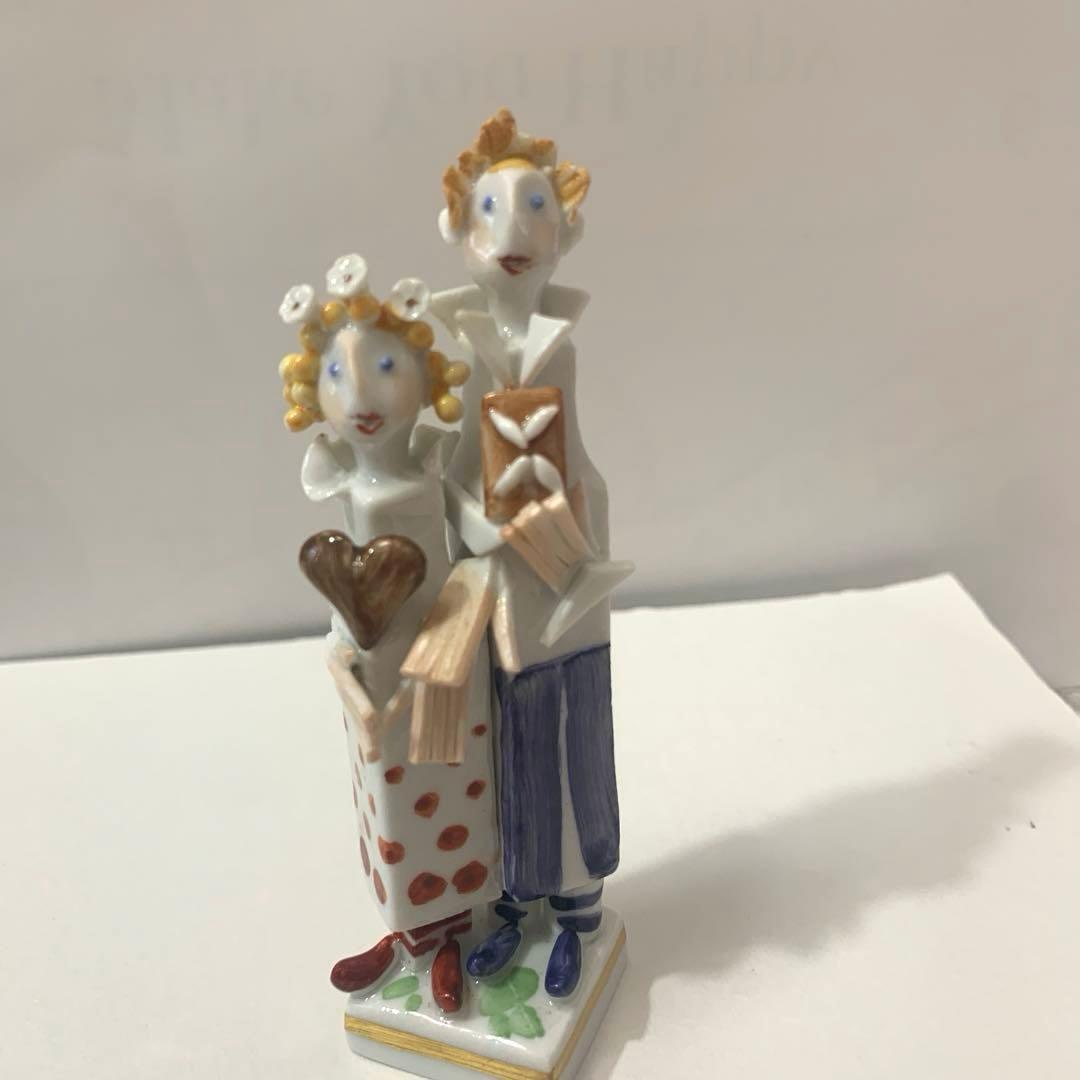 マイセン 手捻り人形ヘンゼルとグレーテル