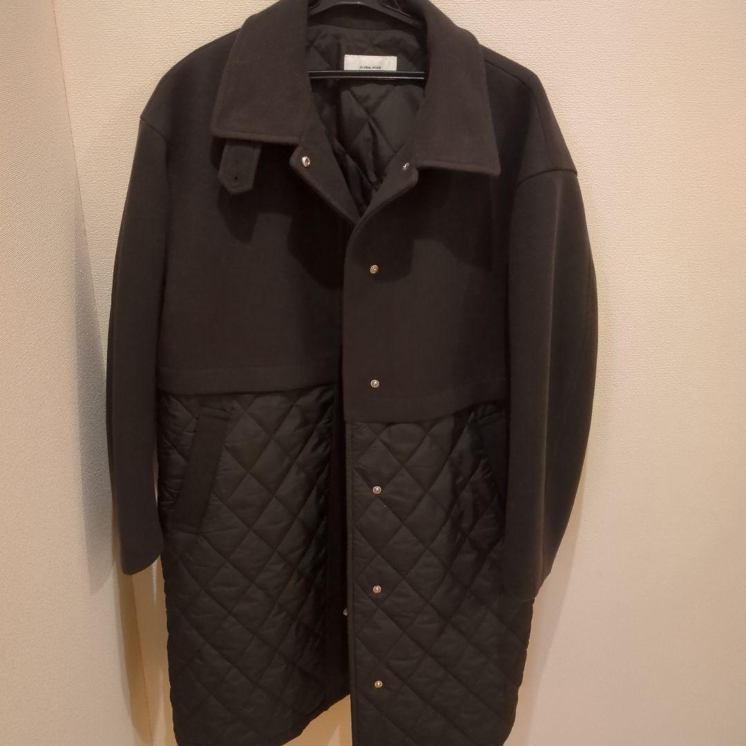 ウールライク切り替えコート