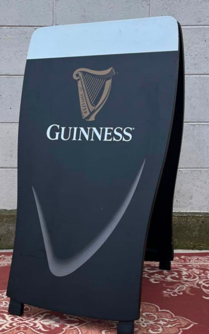 Guinness メニューボード　　看板　未使用