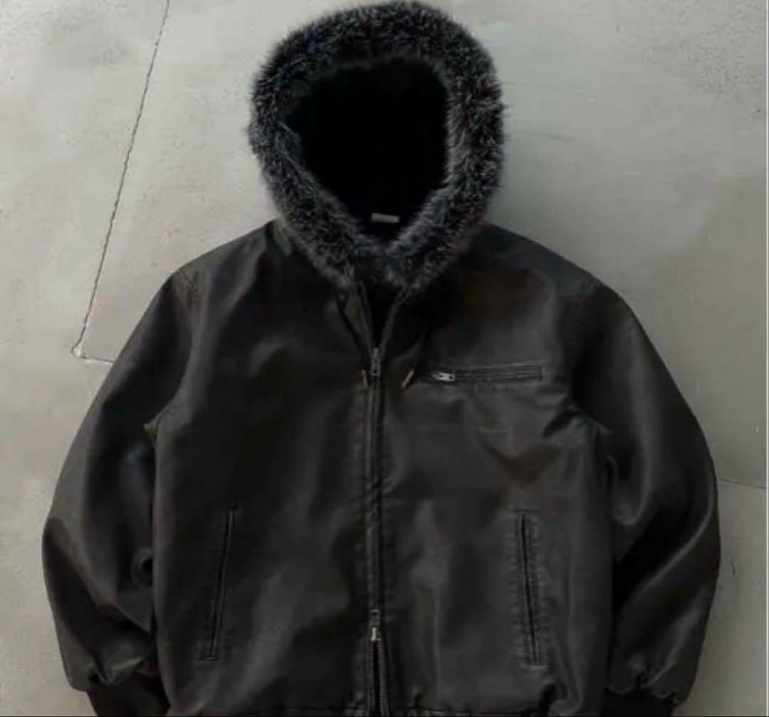 WISH FOR EVER ファージャケット ブラック