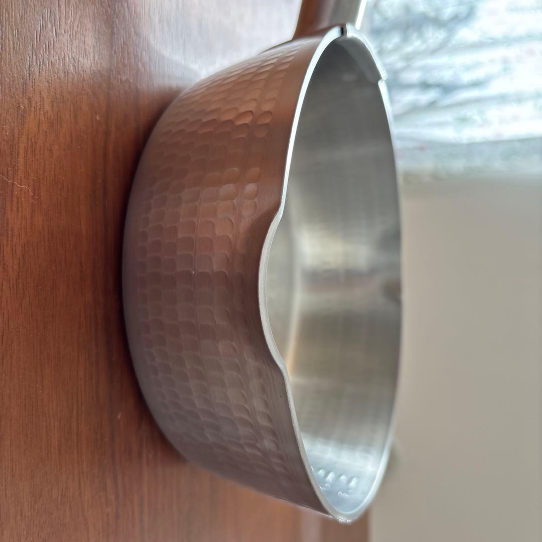 極厚アルミ槌目雪平鍋 21cm 木製ハンドル ガス 未使用