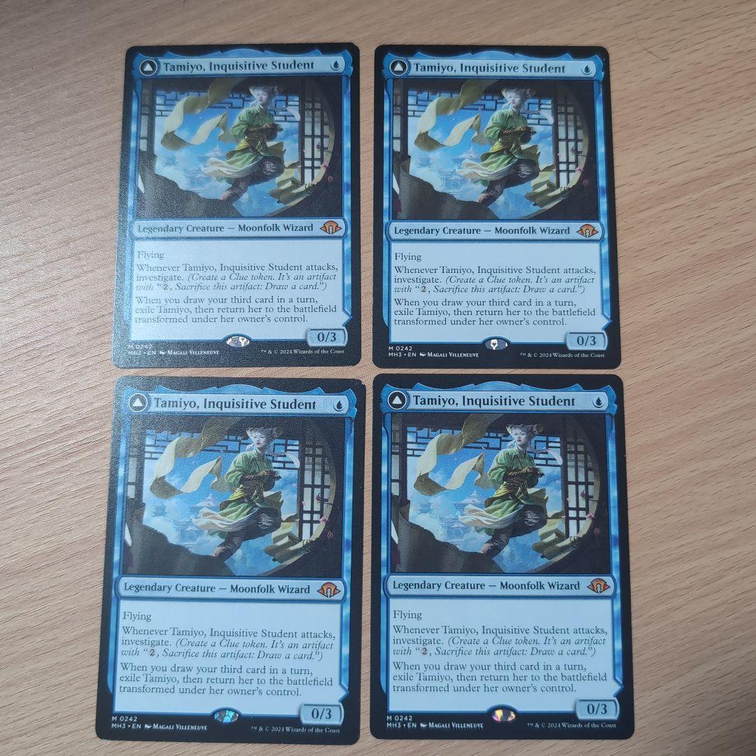 知りたがりの学徒、タミヨウ　英語版　4枚セット