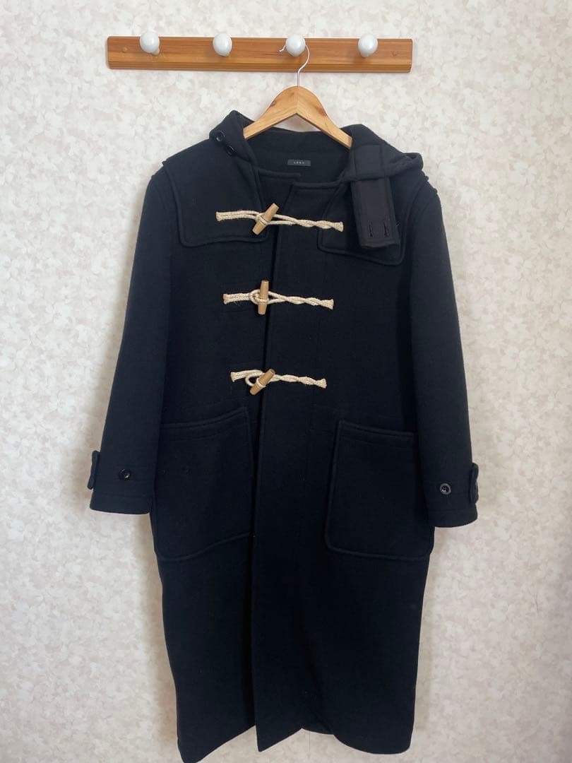 LENO ブラック ダッフルコート