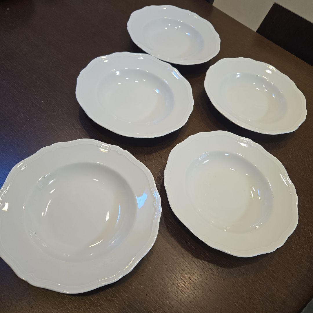 リチャードジノリ アンティコホワイト スープ パスタ 皿 5枚セット