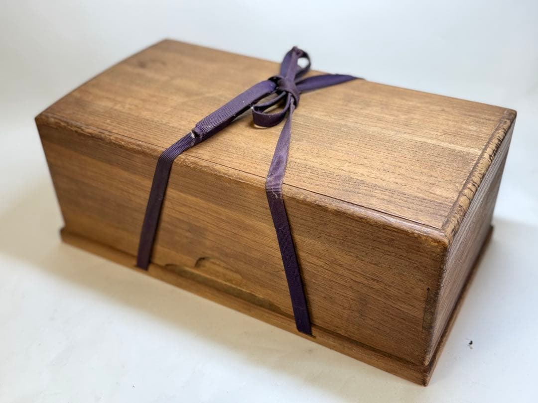 S28 最高級「碁石」蛤 那智黒石 縞黒檀箱 桐箱付 厚み11㎜