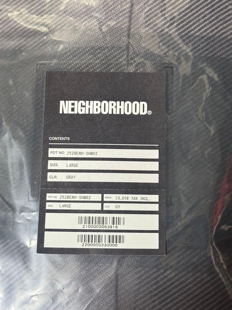 NEIGHBORHOOD BUFFALO CHECK SHIRT LS 定価以下