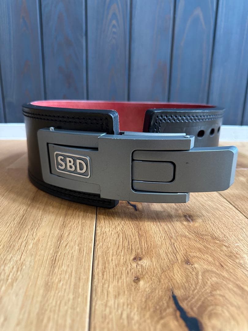 SBD トレーニング・パワーベルト Sサイズ　ブラック/レッド