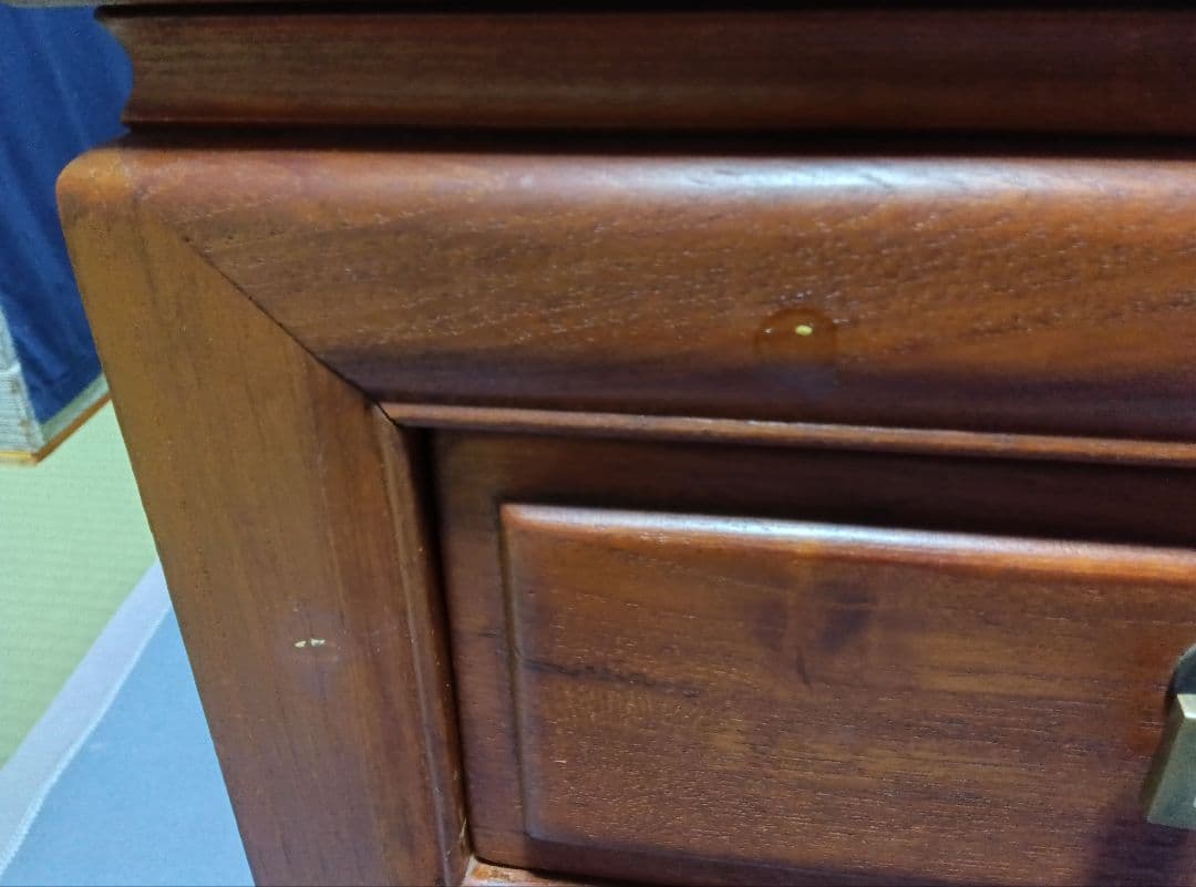 中国美術彫刻座卓ガラステーブル