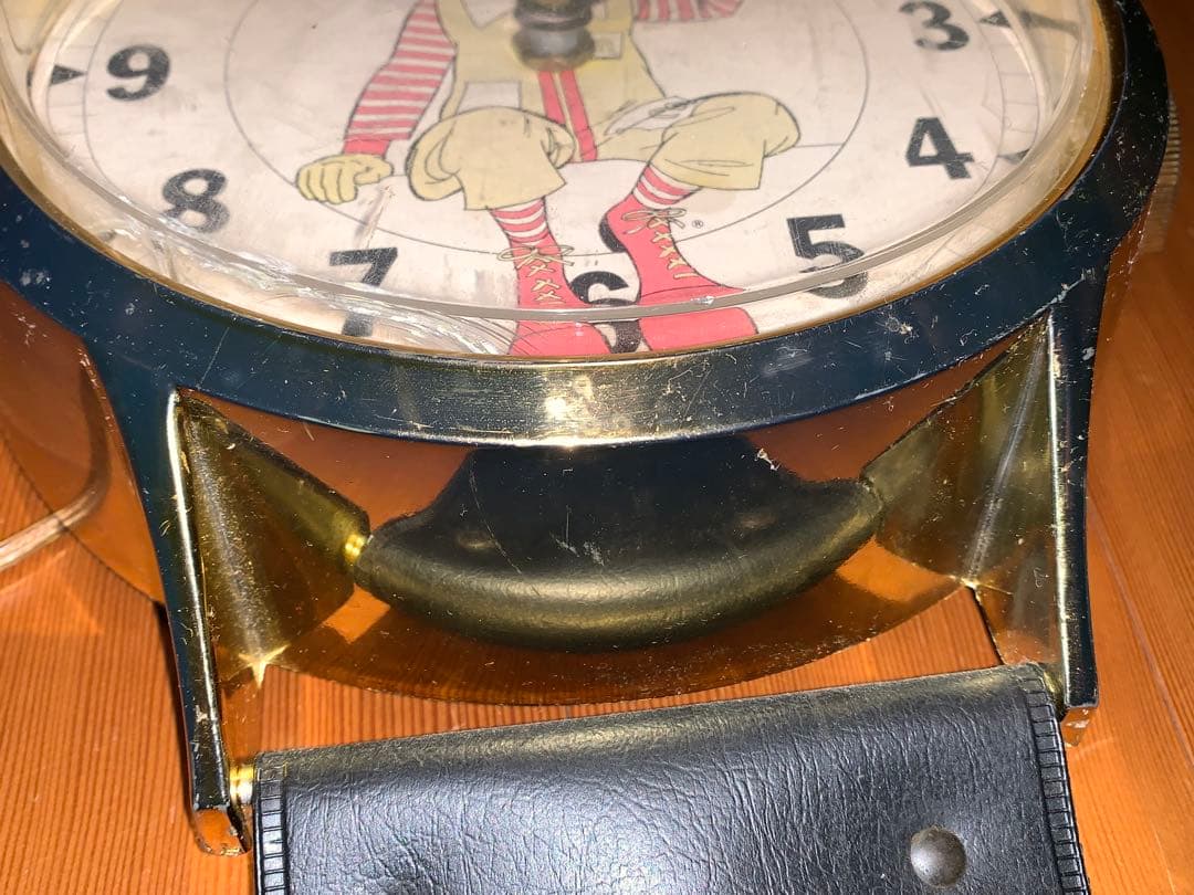 動作品　70年代　ビンテージ　マクドナルド　腕時計型　掛時計　ロナルド　ドナルド