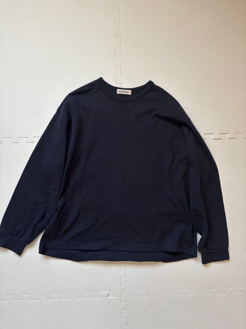 polyploid oversize longsleeve ネイビー