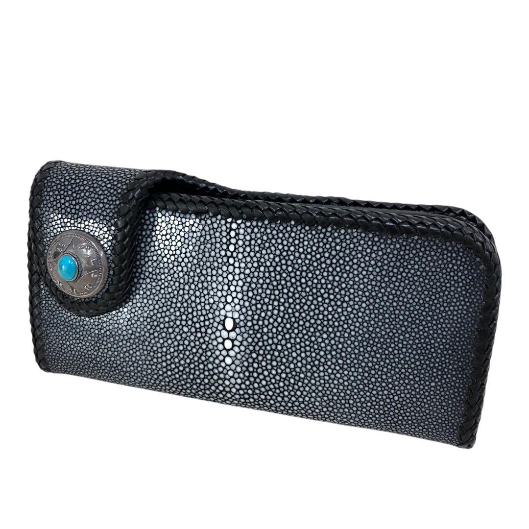 H001-35 本革 Arif Collection 長財布 コンチョ メンズ