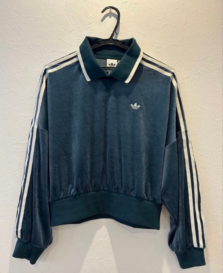 ◆新品 タグ付き◆adidas ベロア トップス ジャージ 花柄