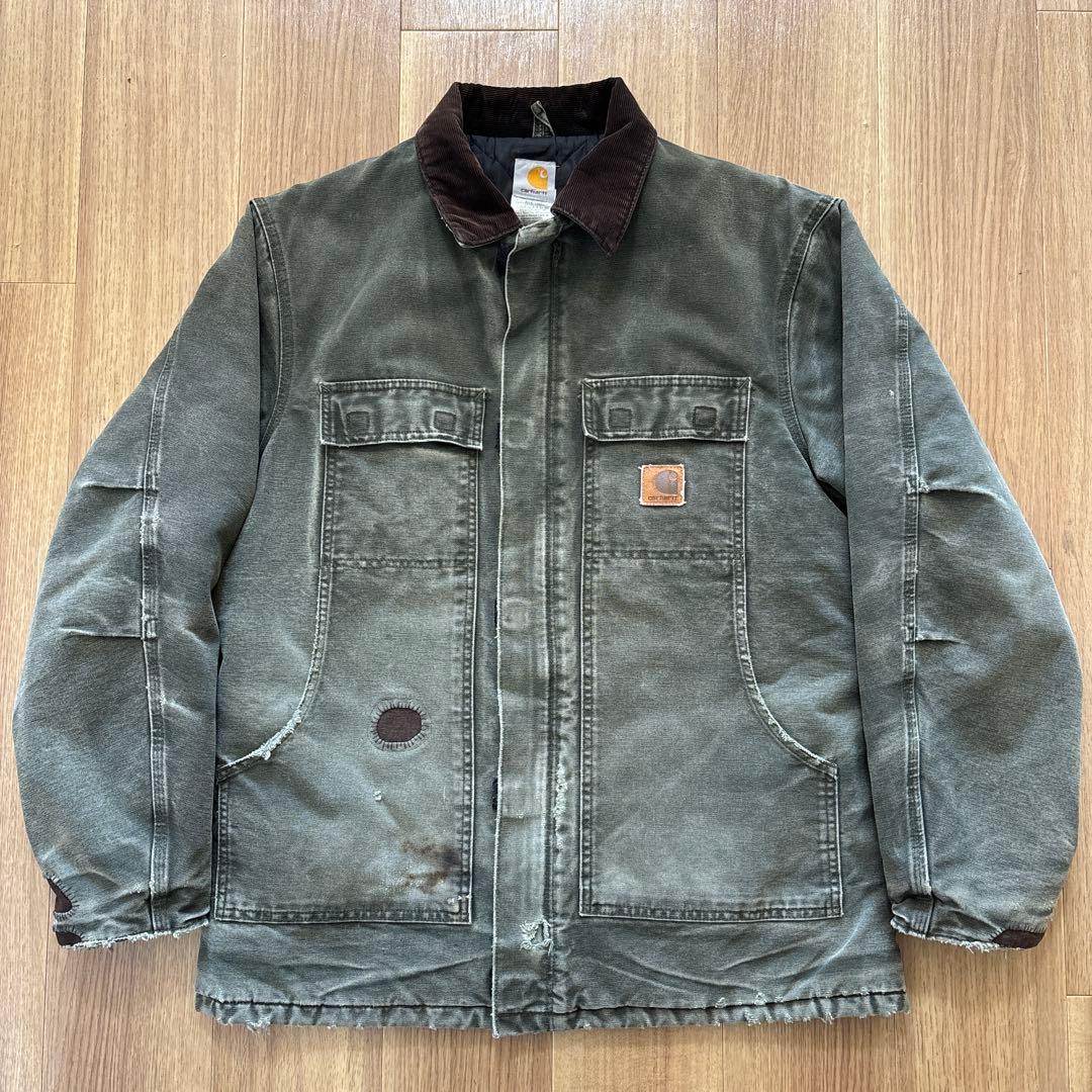 極上 Carhartt カーハート トラディショナルコート MOS モス USA