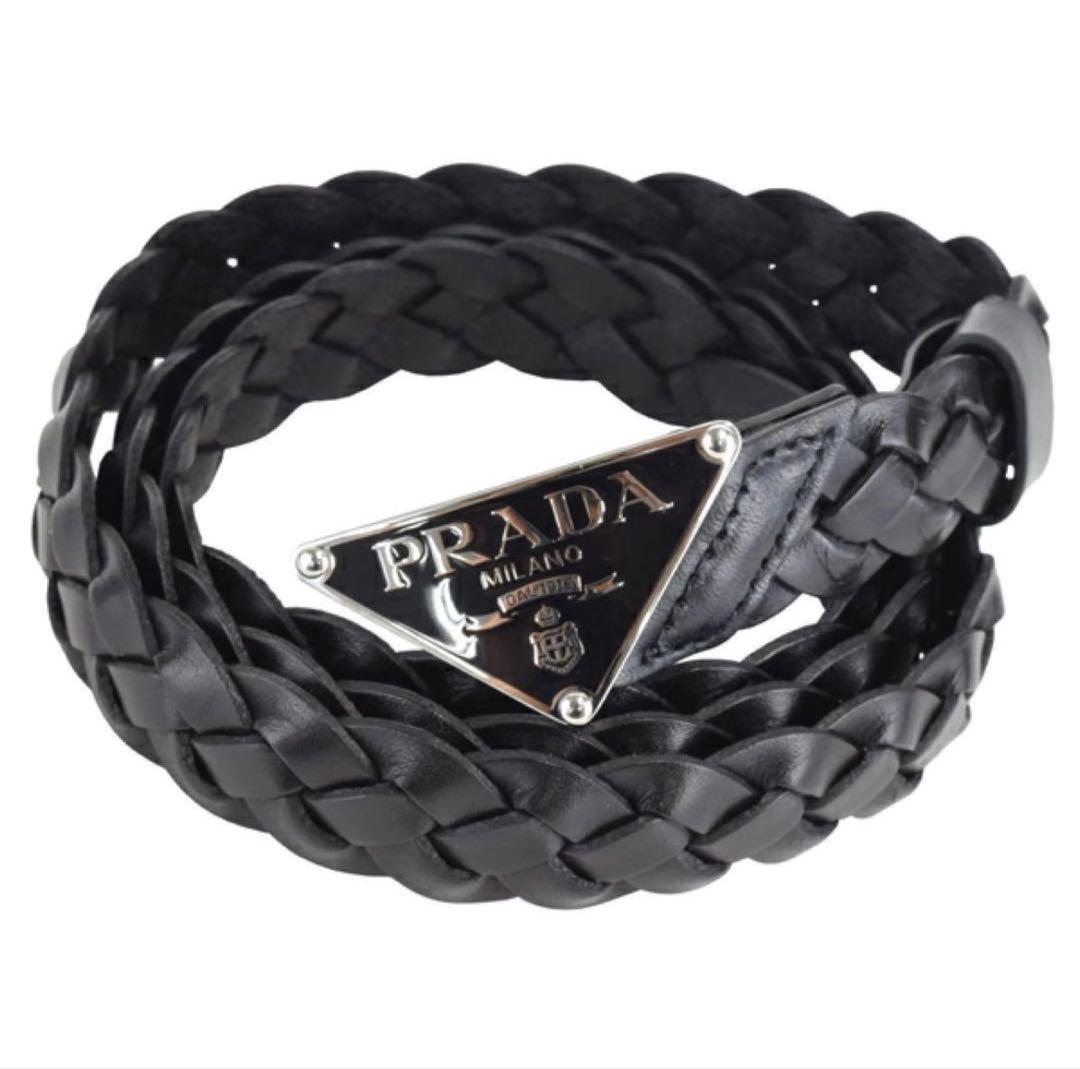PRADA ベルト 2CS114 2A7P レザー トライアングルロゴ