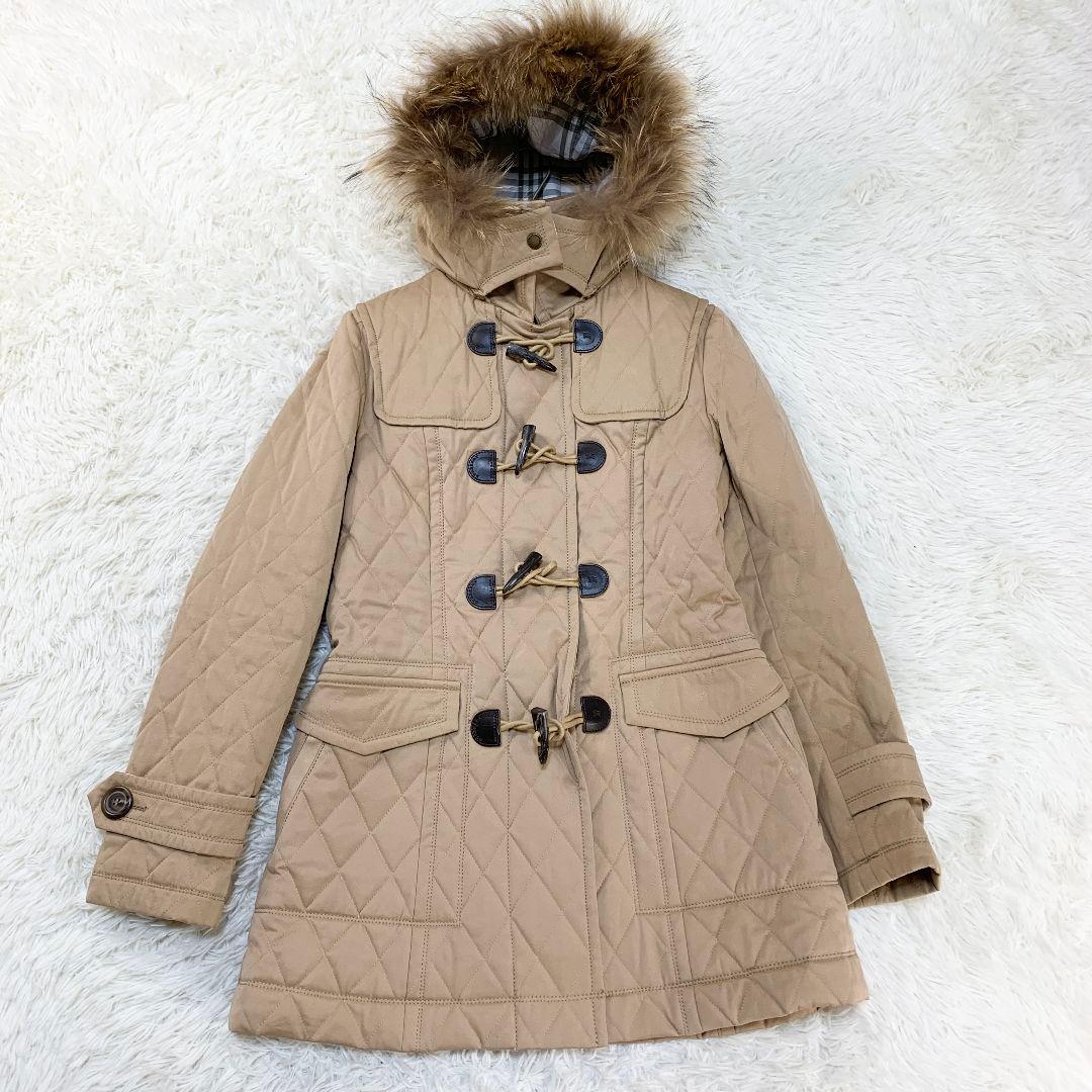 【良品】BURBERRY BLUE LABEL ダッフルコート　ベージュ　 L