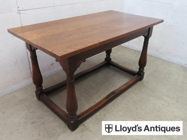 美品■ロイズアンティークス■ヴィンテージ■オーク無垢材■リフェクトリーテーブル