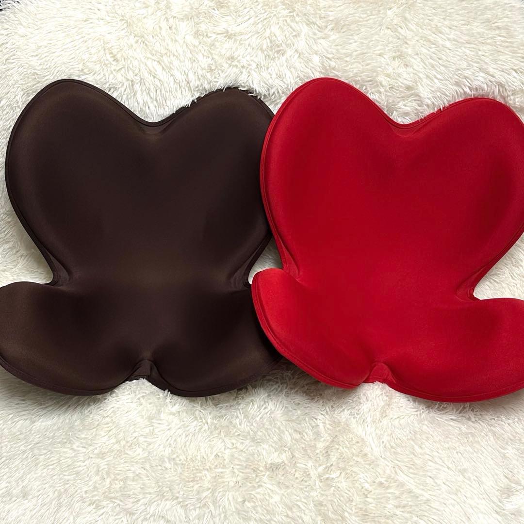 MTG Style 骨盤姿勢矯正サポートチェア　赤　ブラウン2個セット