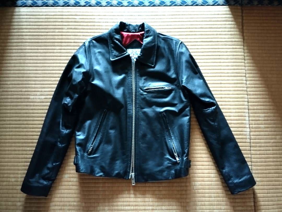 ハリウッドランチマーケット　high standard 革ジャン　黒