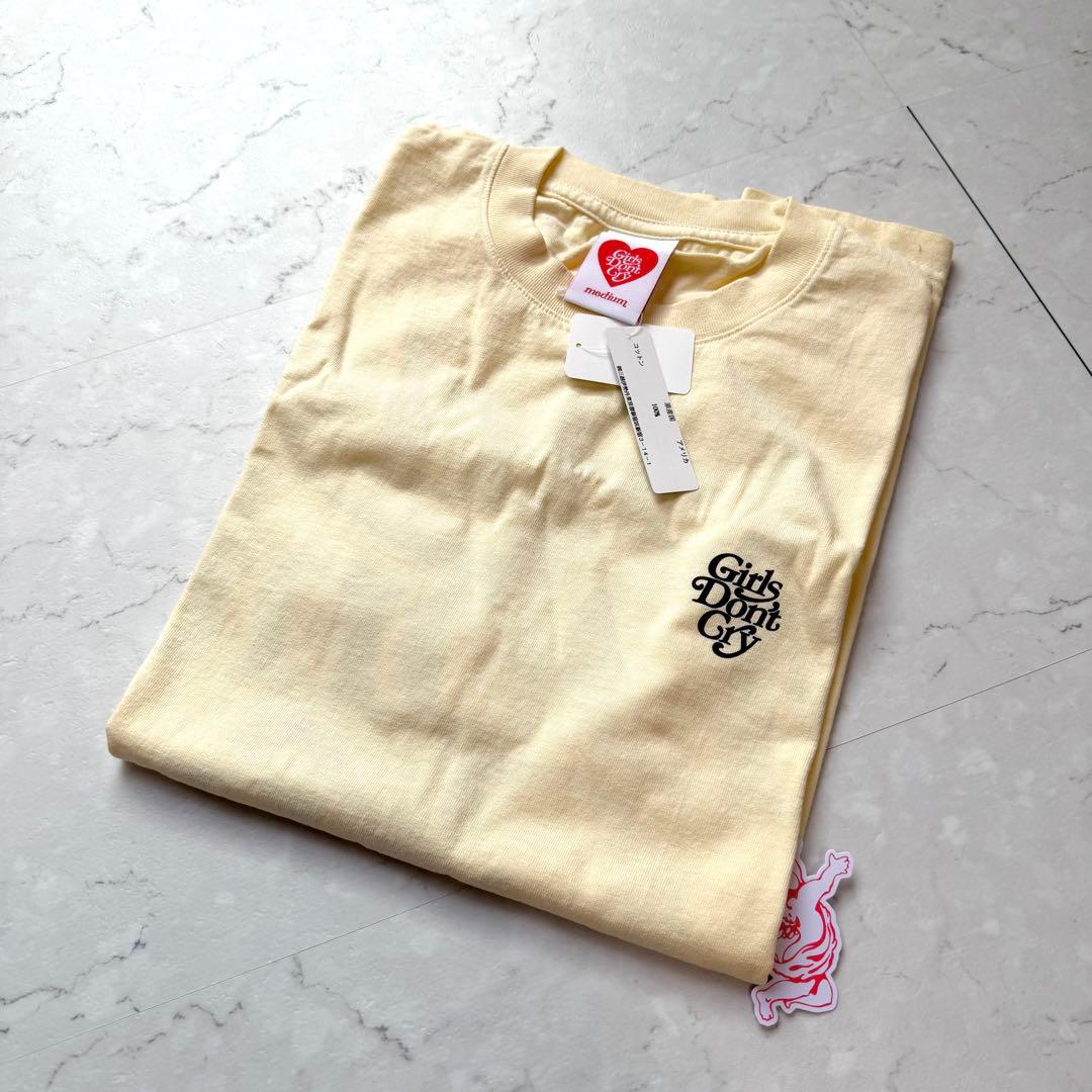 新品 ガールズドントクライ Tシャツ M クリーム タグ付き