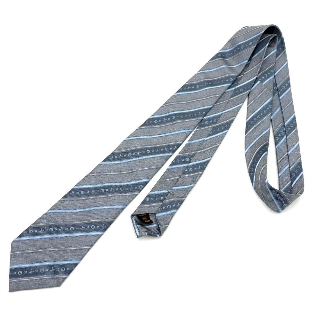 LOUIS VUITTON ルイヴィトン ネクタイ ストライプ モノグラム