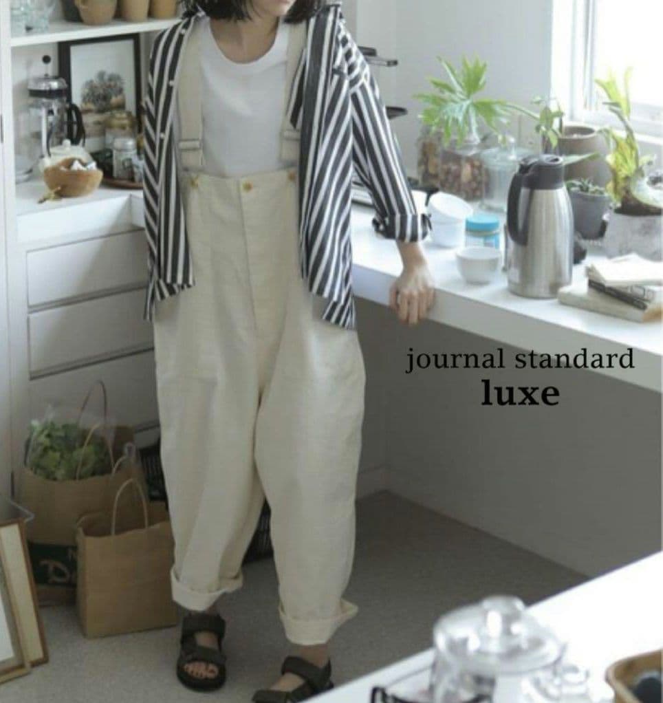 ジャーナルスタンダードラックス　ベイカービッグキュロット　サスペンダー　パンツ