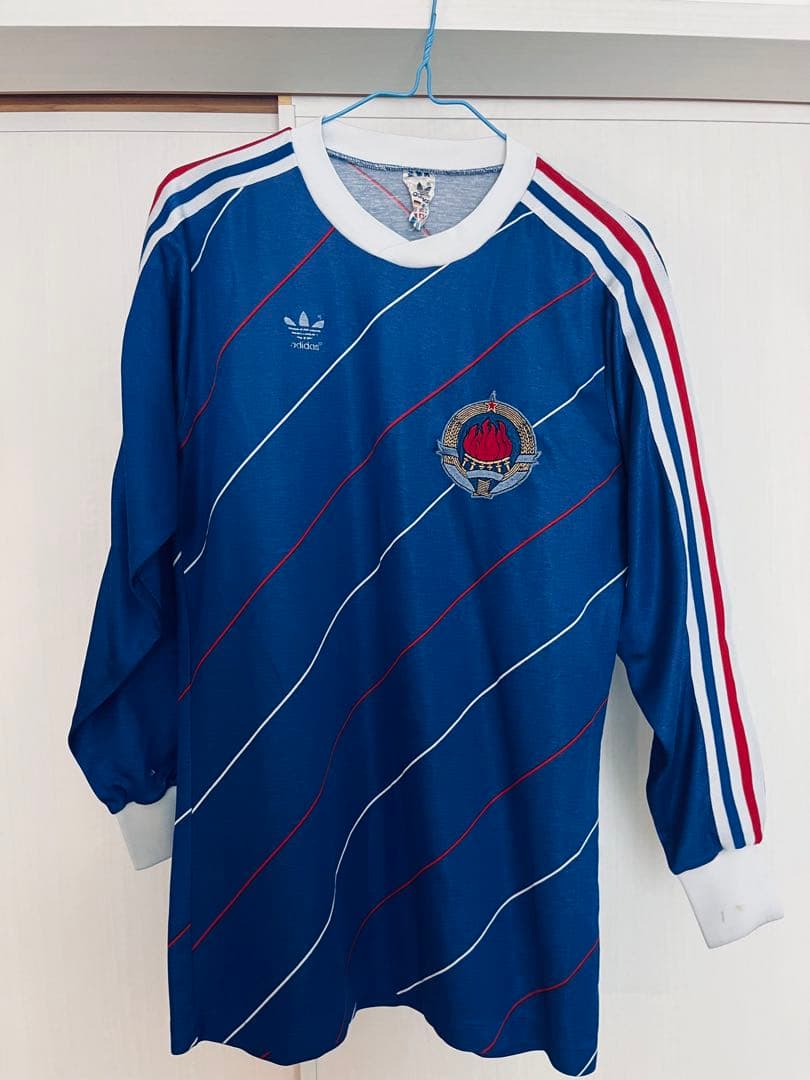 西ドイツ製　84年ユーゴ代表ホーム　長袖シャツ