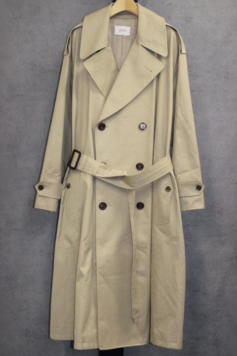 CIOTA シオタ スビンコットン ギャバジン トレンチコート ベージュ