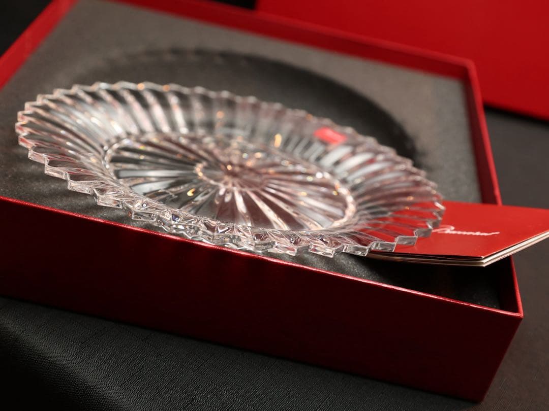 【未使用品】 Baccarat ミルニュイ プレート 約21cm