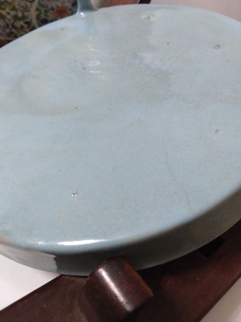 中国美術女窯青磁三足洗