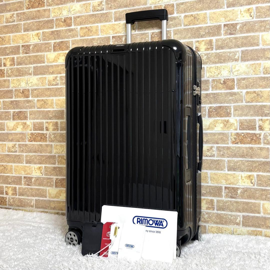 【美品】 リモワ サルサ デラックス 電子タグ キャリーケース 4輪 78L