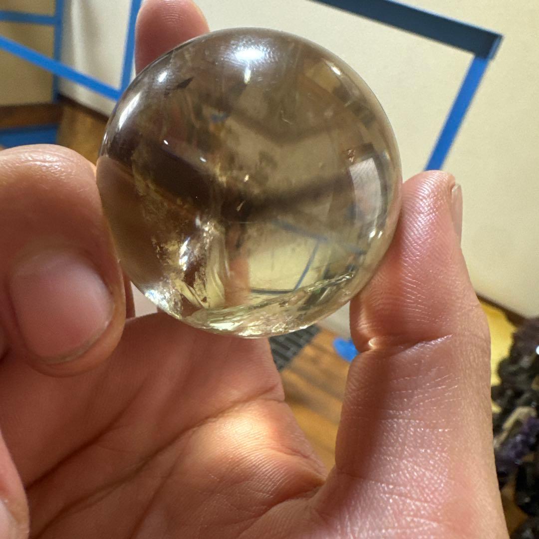 【高品質】スモーキーシトリン　ゼウス　スフィア約5cm