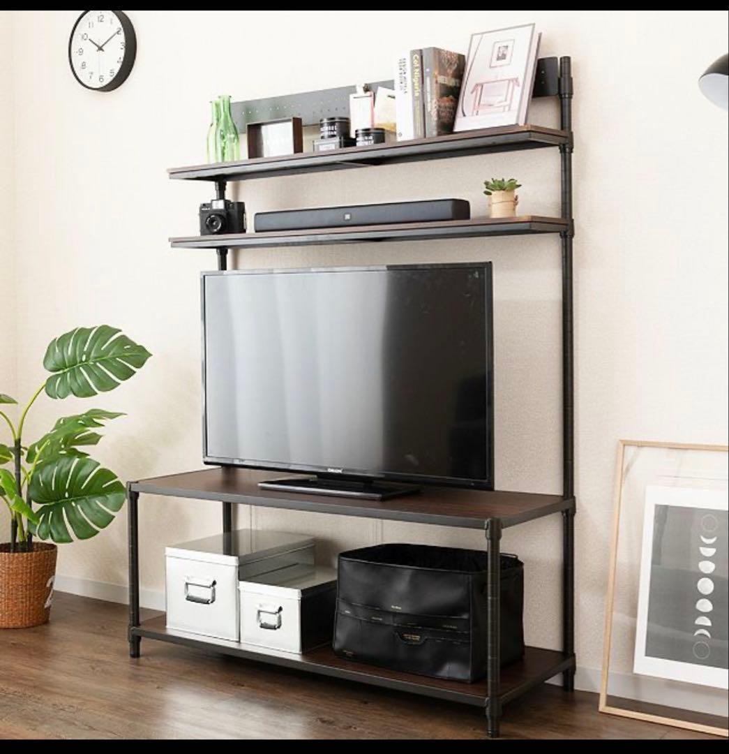 ルミナス ノワール テレビラック 壁面収納ラック スチールラック テレビボード
